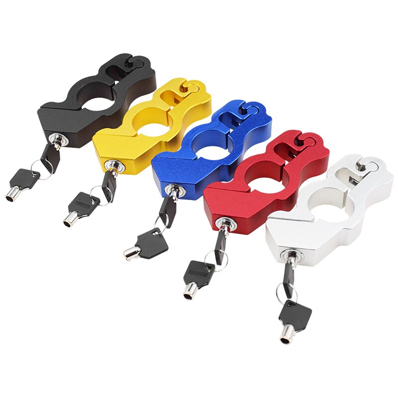 Motor Slot Cnc Beveiliging Veiligheid Sloten Handrem Grips Hendel Disc Vergrendeling Fit Scooter Atv Anti-Diefstal Motorfiets Grip Lock