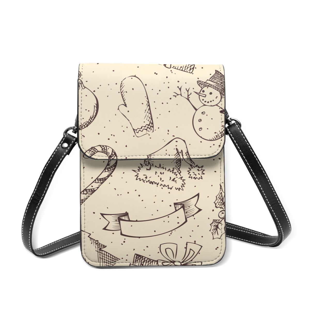 Bolsa de ombro feminina pequena bolsa de ombro das senhoras saco do mensageiro: Black 10