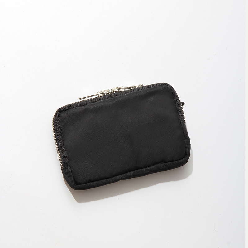 Japanische Männer Brieftasche Kurze Brieftasche Nylon Tuch lässig Schüler Brieftaschen Jugend Geldbörse Visitenkarte Halfter Neue Wasserdichte Lagerung Tasche: Schwarz