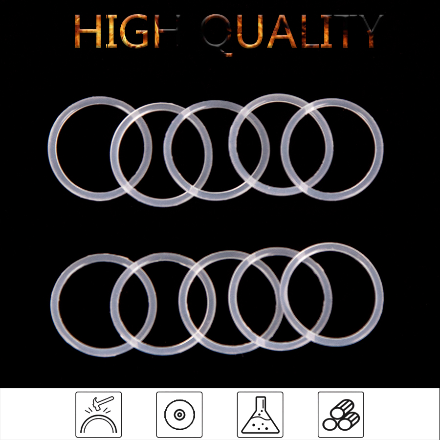 100 stück vmq silikon-dichtungsringe, weiße dichtungsringe, unterlegscheiben  s97  od 6mm-30mm cs 1mm diy-zubehörteile