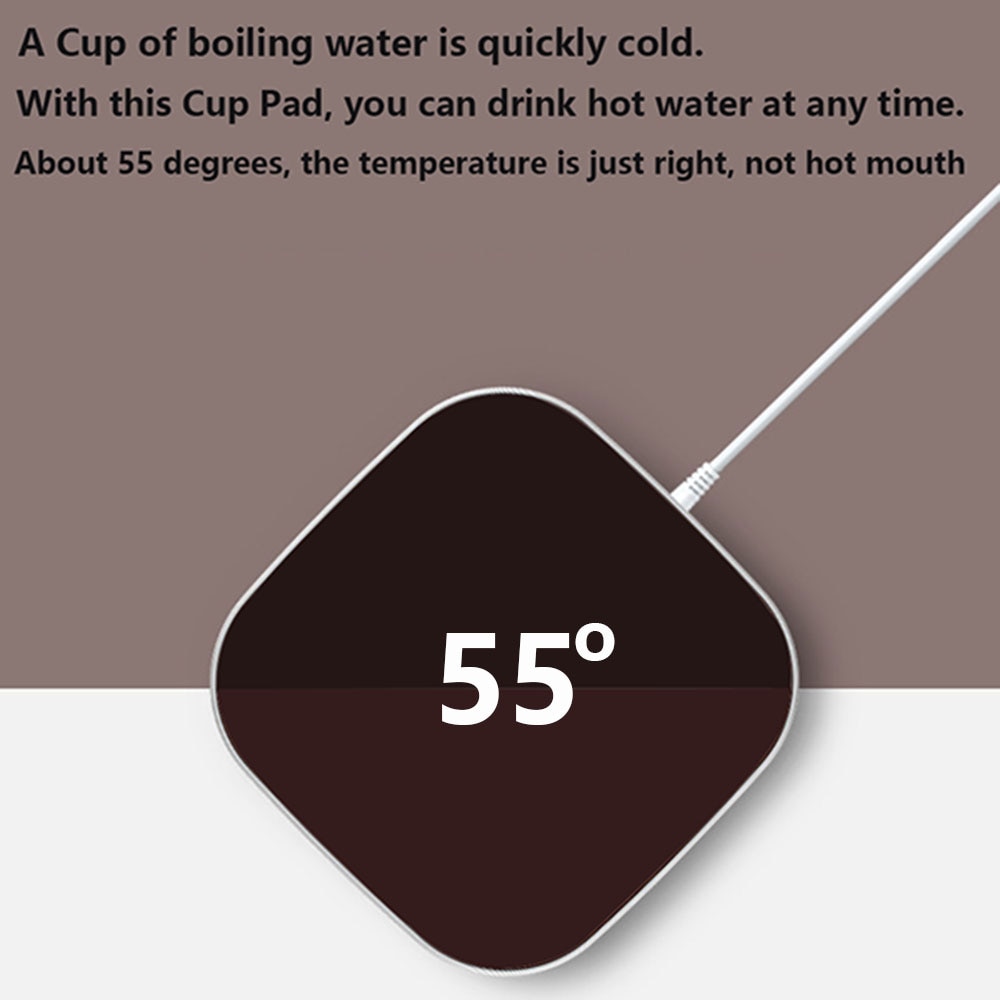 Hight MINI USB Warmer Automatic Heater Cup Pad Gadget Kitchen Tools 5V 2A usb Warm Mat for PC Power Bank Plug Adapter