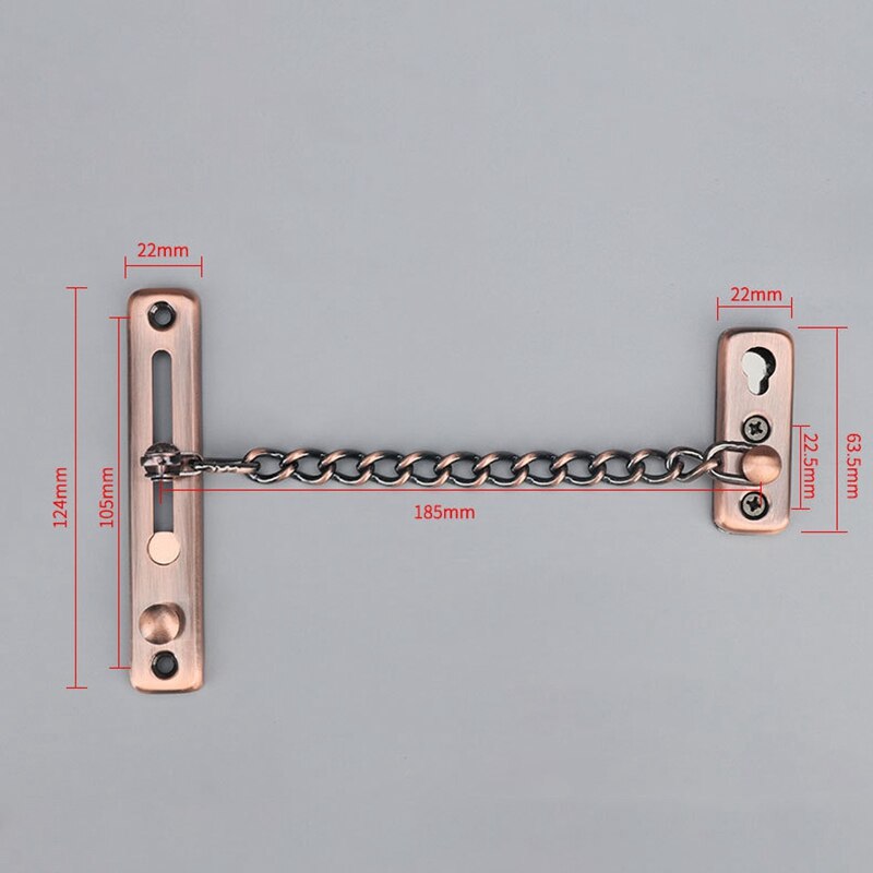 Anti-Theft Chain Punch Install Door Chain Home Door Latch Door Lock Ecurity Lock Door Lock Anti-Lock Pin
