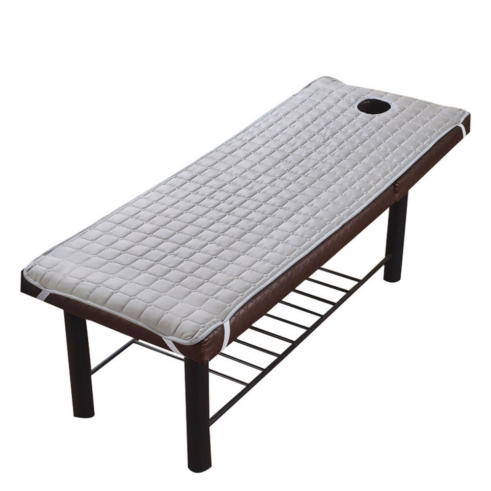 1 STUKS 70x185cm antislip SPA Massage Bed Tafel Vel Schoonheid massage bed matras met Gezicht adem Gat Salon Bed Matras Sheet: Grey