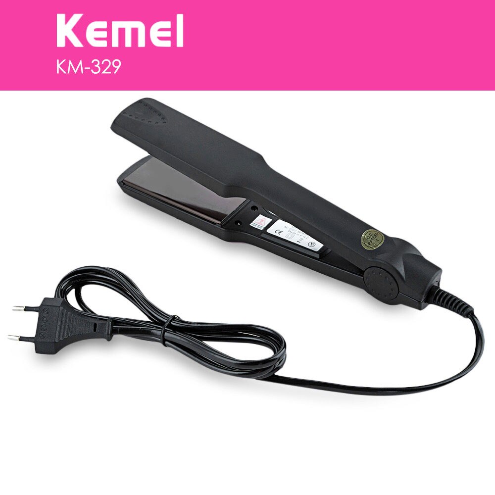 Kemei KM-329 dei capelli Professionale piastra di riscaldamento in ceramica tormalina dritto strumento di messa in piega dei capelli con veloce caldo-su prestazioni termiche