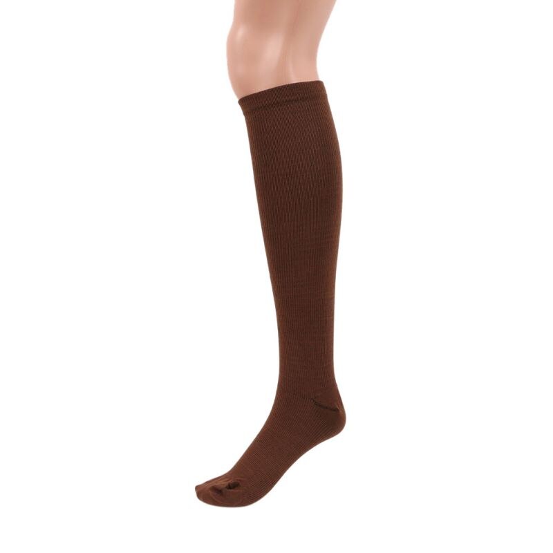 29-31CM Compression Stockings Pressure Varicose Nylon Vein Stocking Leg Relief Pain Support: Brown / L/XL