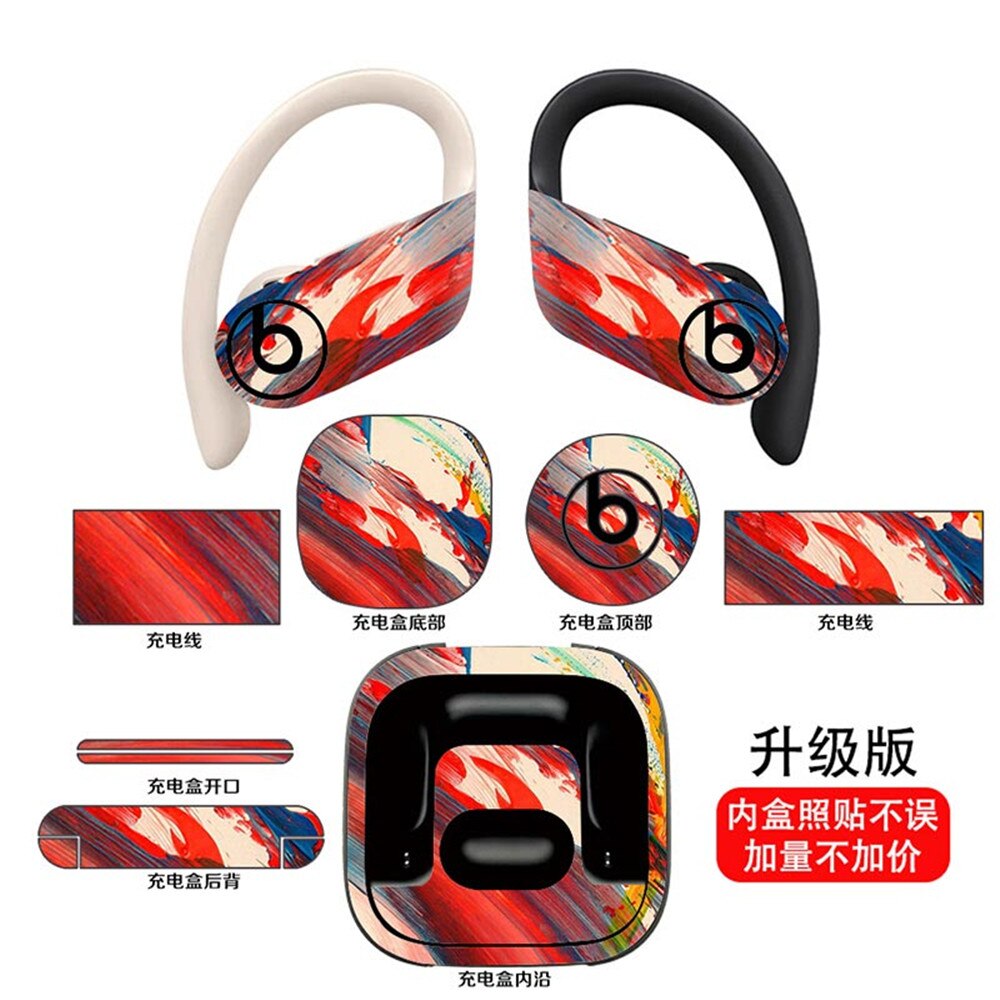 Fone de ouvido sem fio adesivo decalque para powerbeats pro 2019: BeatsPro-0060