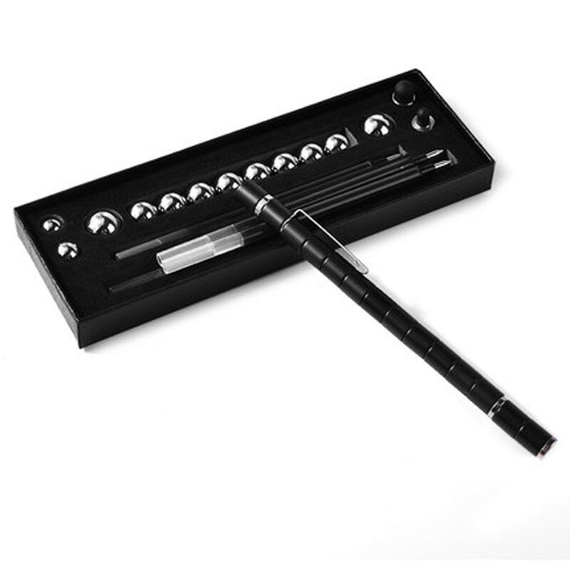 Multifunktionel magnetisk pen c -01 metal materiale personlighed studerende kapacitans magnetisk sort pen: Magnetisk pen sort