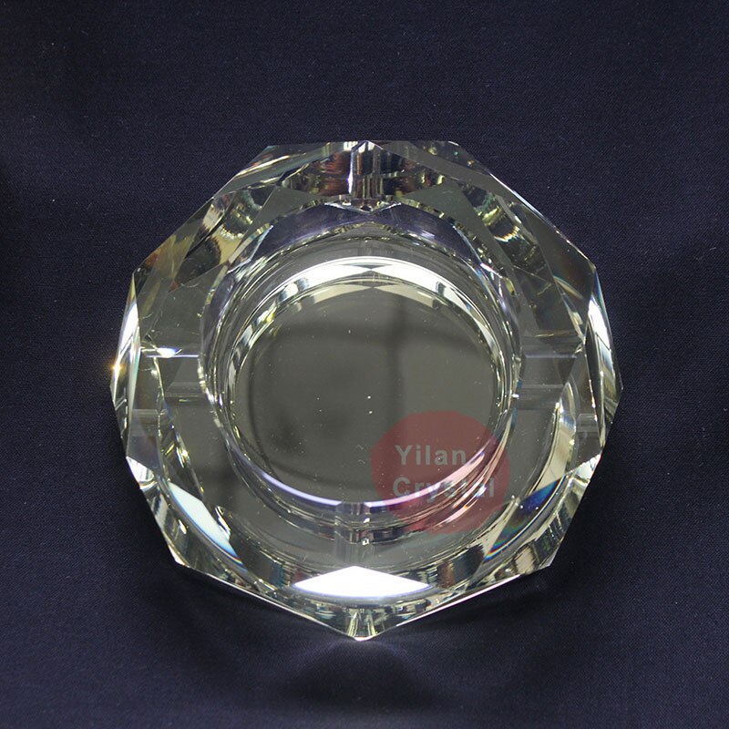 High-end Boutique Kristallen Asbak Mode Creatieve Persoonlijkheid Woonkamer Continental Achthoek Asbak: 18cm-1