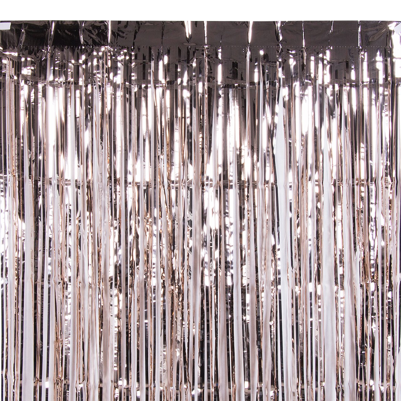 Metallic franje gordijn feestfolie kerstversiering bruiloft decoratie achtergrondfolie regengordijn kerstversiering: Lichtgeel