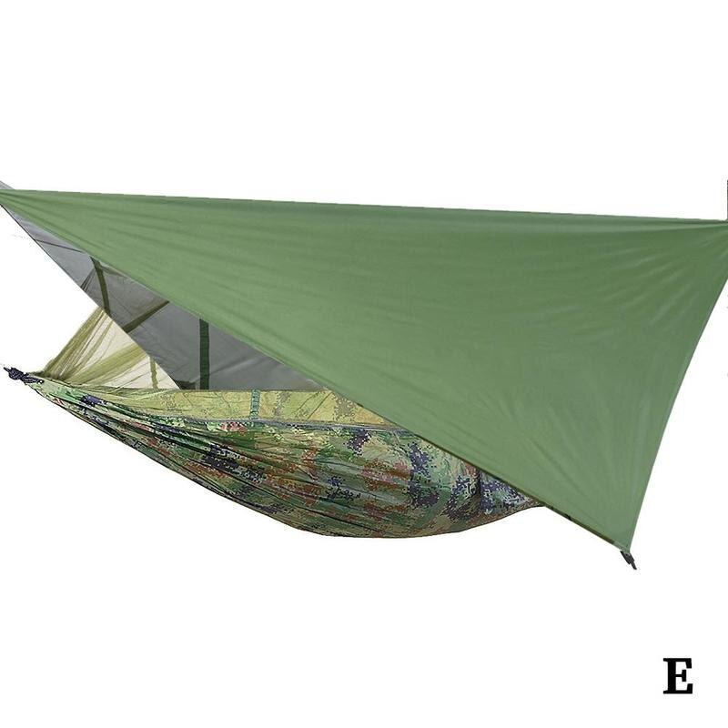 Camping-hängematte mit sonnendach und moskitonetz für den außenbereich, outdoor-camping-schaukel-hängematte,  m9- in- 8 -aufhängung: E