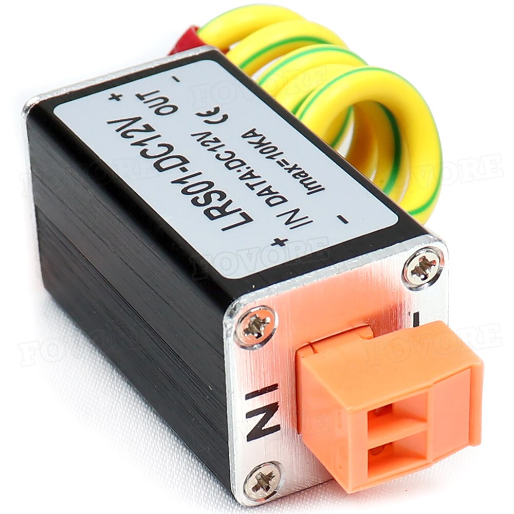 DC12V Date Signal Power Arrester Anti Surge Protector Monitoring CCTV Camera Lightning Protection Device Thunder Preventer