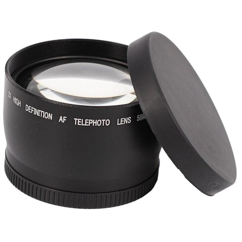 58mm 2X Téléobjectif pour Canon EOS 1200D 1100D 700D 650D 600D 550D 500D 60D 70D 7D 6D Caméra