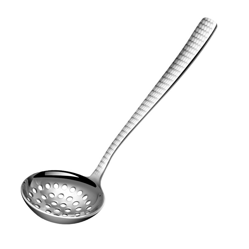 Stainless Steel Soup Spoon/Colander Durable Anti-Corrosion Kitchen Utensils Anti-scald and heat-insulation spoon Soup Pot
