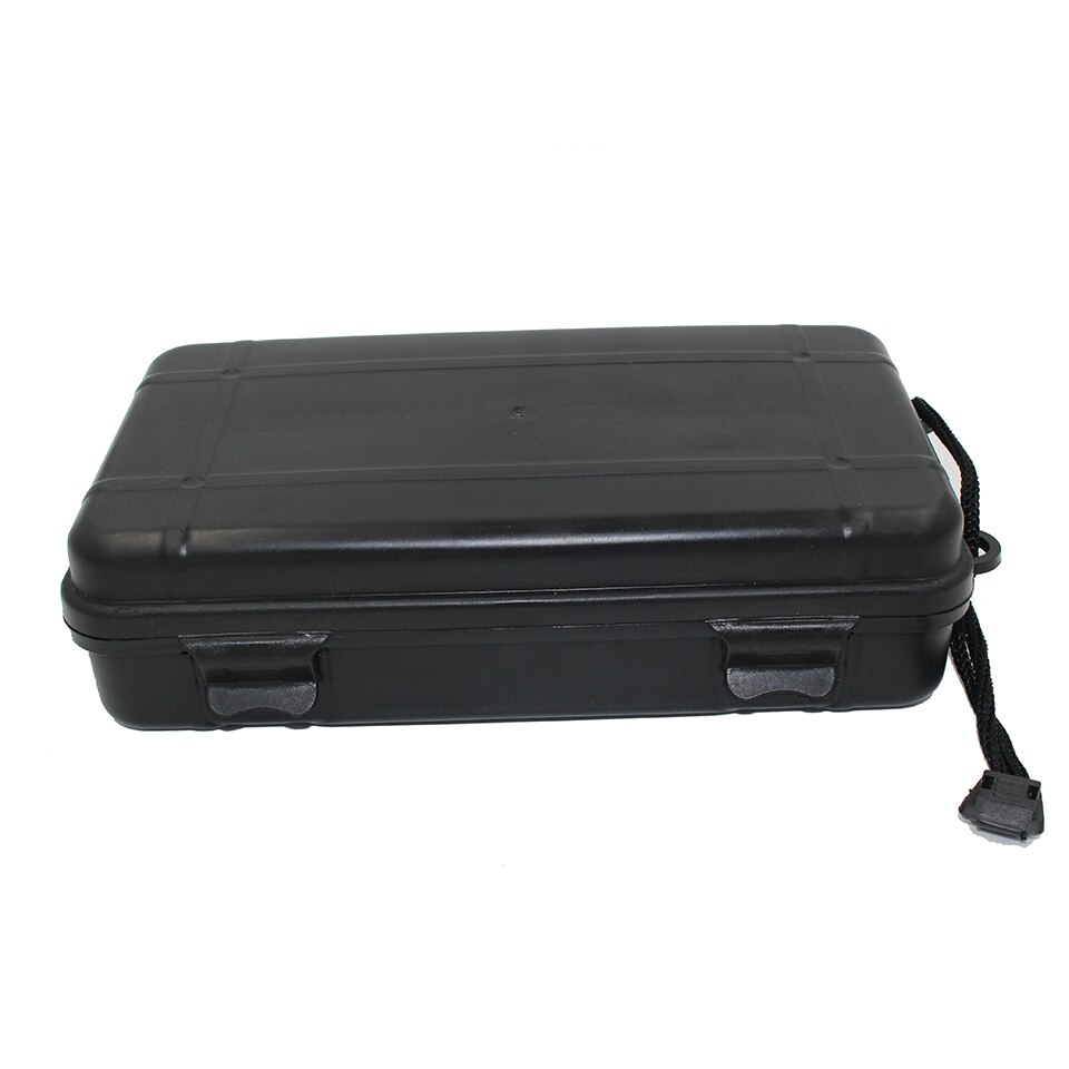 Lighting Accessories Storage Box Flashlight Torch Lamp Case Plastic Fall Waterproof 20*11*4.5cm Black Universal Anti