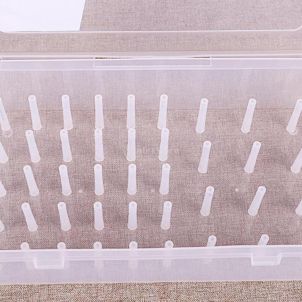 Plastik spolekasse syning af spoler tråde opbevaring sorteringsetui organisator sytråd opbevaringsboks beholder klar kasseholder