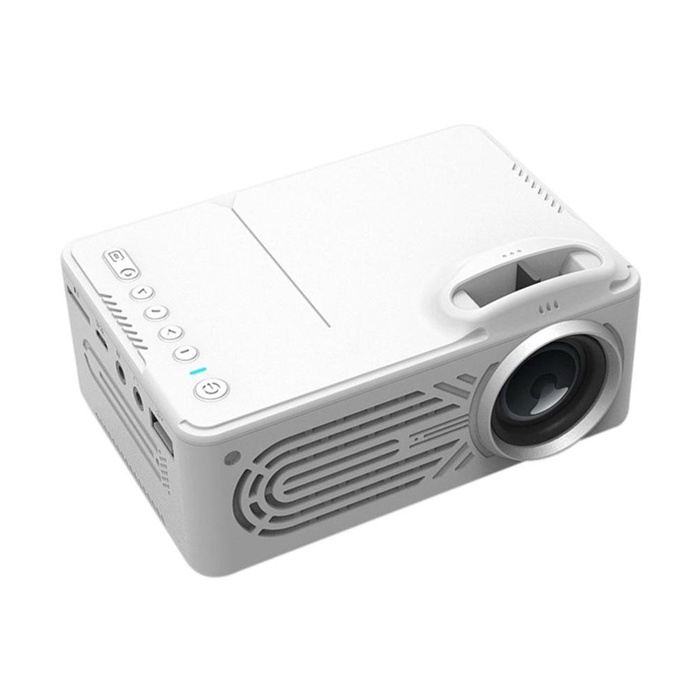 Wit Mini Micro Draagbare Home Entertainment Projector Ondersteunt 1080P Hd Mobiele Telefoon Verbinding Projector