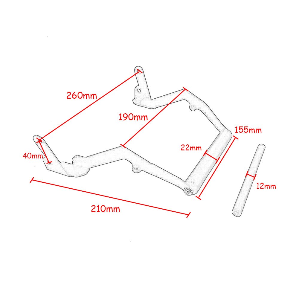 For HONDA CRF1100L Africa Twin Adventure sports CRF 1100L ADV Motorcycle Parts Stand Holder Phone GPS Navigaton Plate Bracket