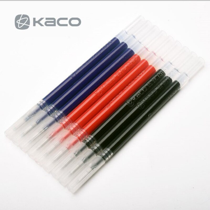 Xiaomi-bolígrafo KACO Original, marcador colorido, cadena ecológica, recarga escolar, 5 colores, 0,5mm, azul y rojo, recarga de tinta ABS duradera