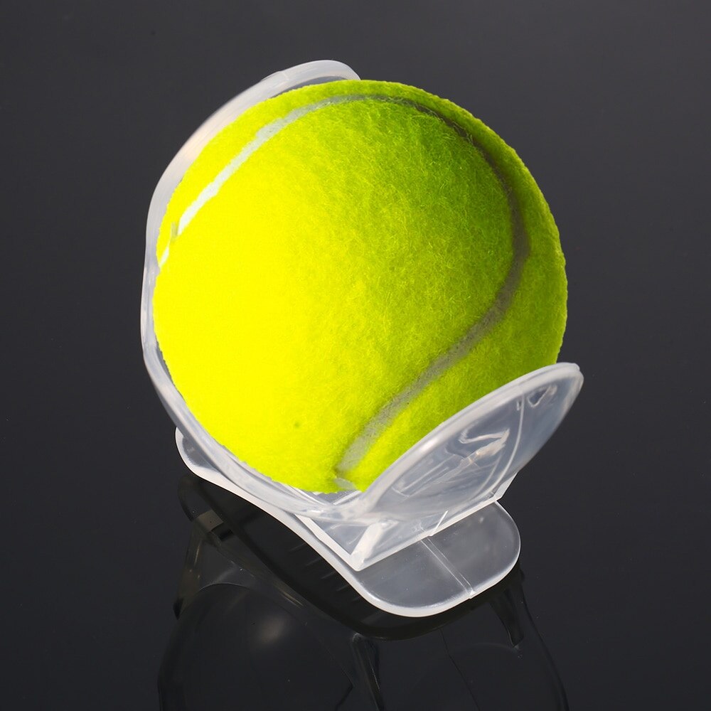 Tennis Ball Training Accessories Tennis Ball Holder Clip Transparent Tennis Ball Clip Plastic Tennis Ball Holder