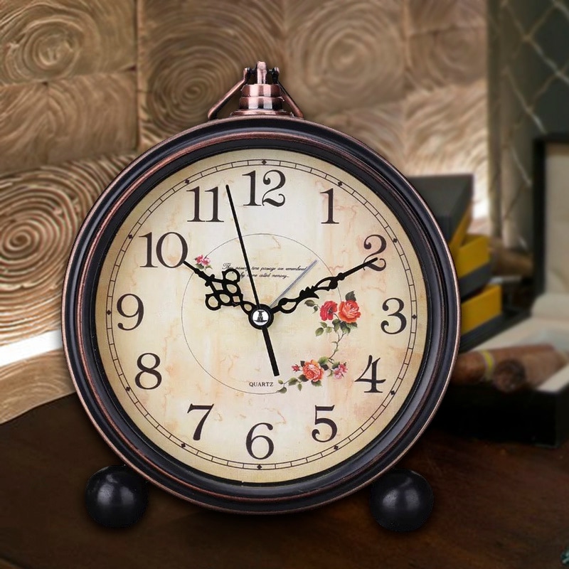 Europese Stijl Vintage Tafel Klok Klassieke Luxe Klassieke Shabby Chic Tafel Horloge Vintage Keuken Reloj De Home Decor QAB50TZ