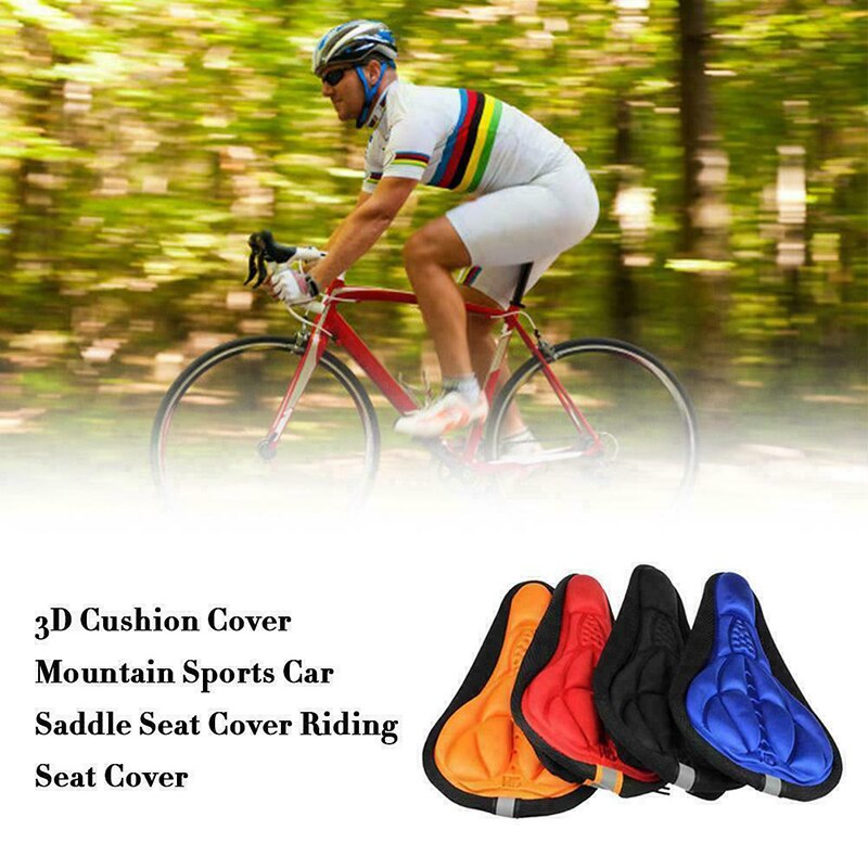 3D Soft Silicone Cycling Bike Bicycle Cover Saddle Cushion Seat Cushion Bicycle Saddle Cushion XD88