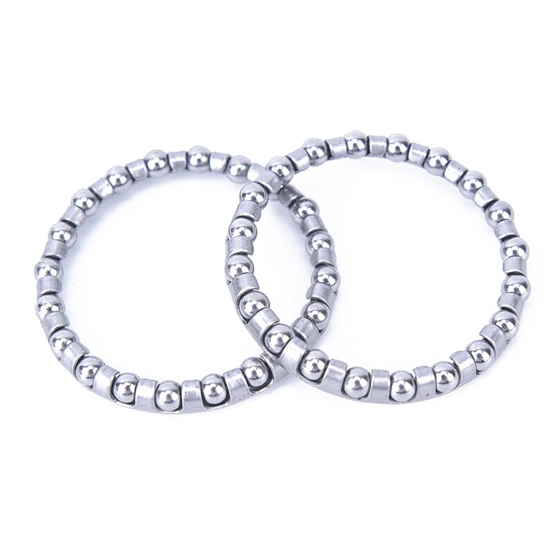 2pcs metal silver Bicycle Bike Headset Caged Ball Bearing Race Cycling Bearing