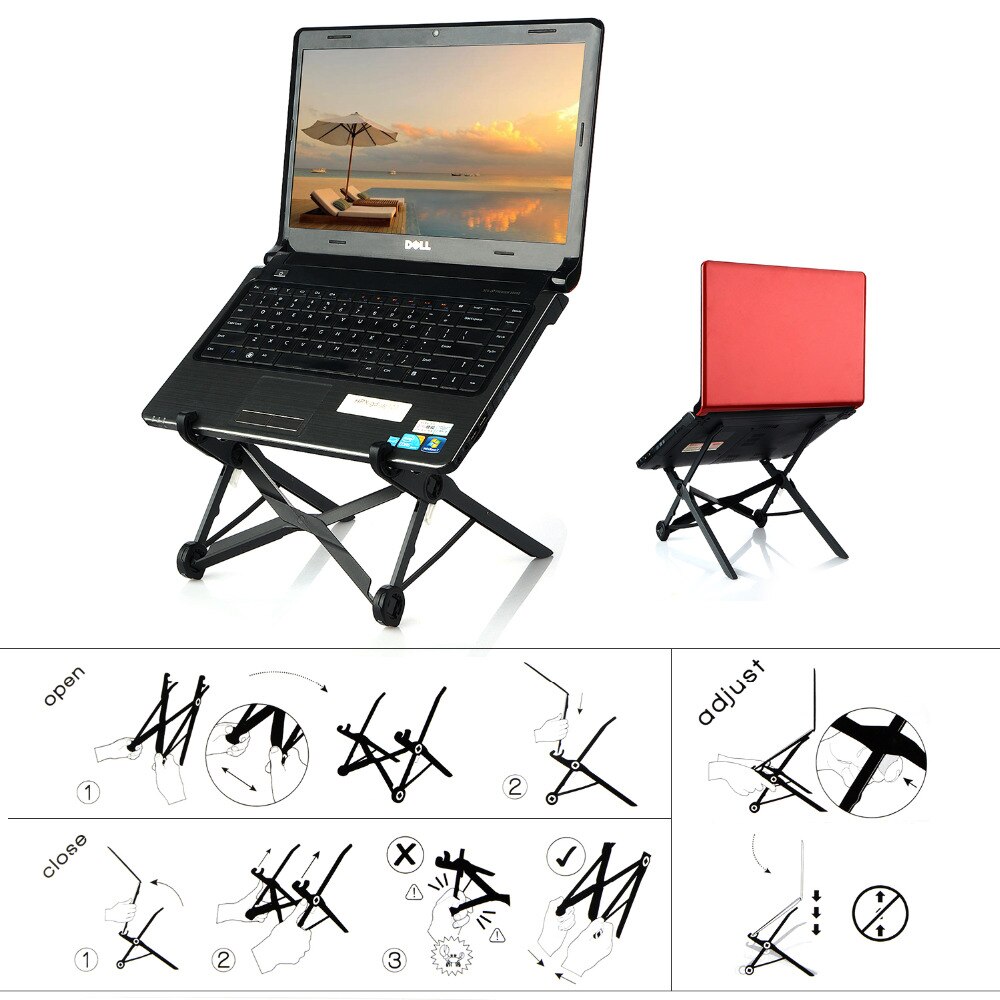Foldable Laptop Stand Lapdesk Folding Portable Adjustable Notebook Stand Office Laptop Notebook Stand PC Ergonomic Laptop Holder