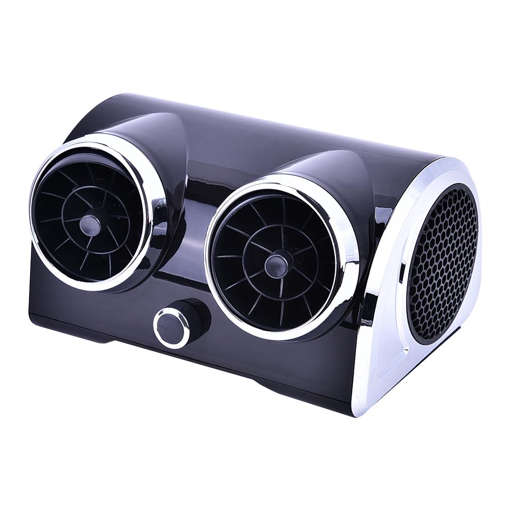 12/24V Portable Mini Car Air Conditioner Home Car Cooler Cooling Fan Water Ice Evaporative Car Air Conditioner Black
