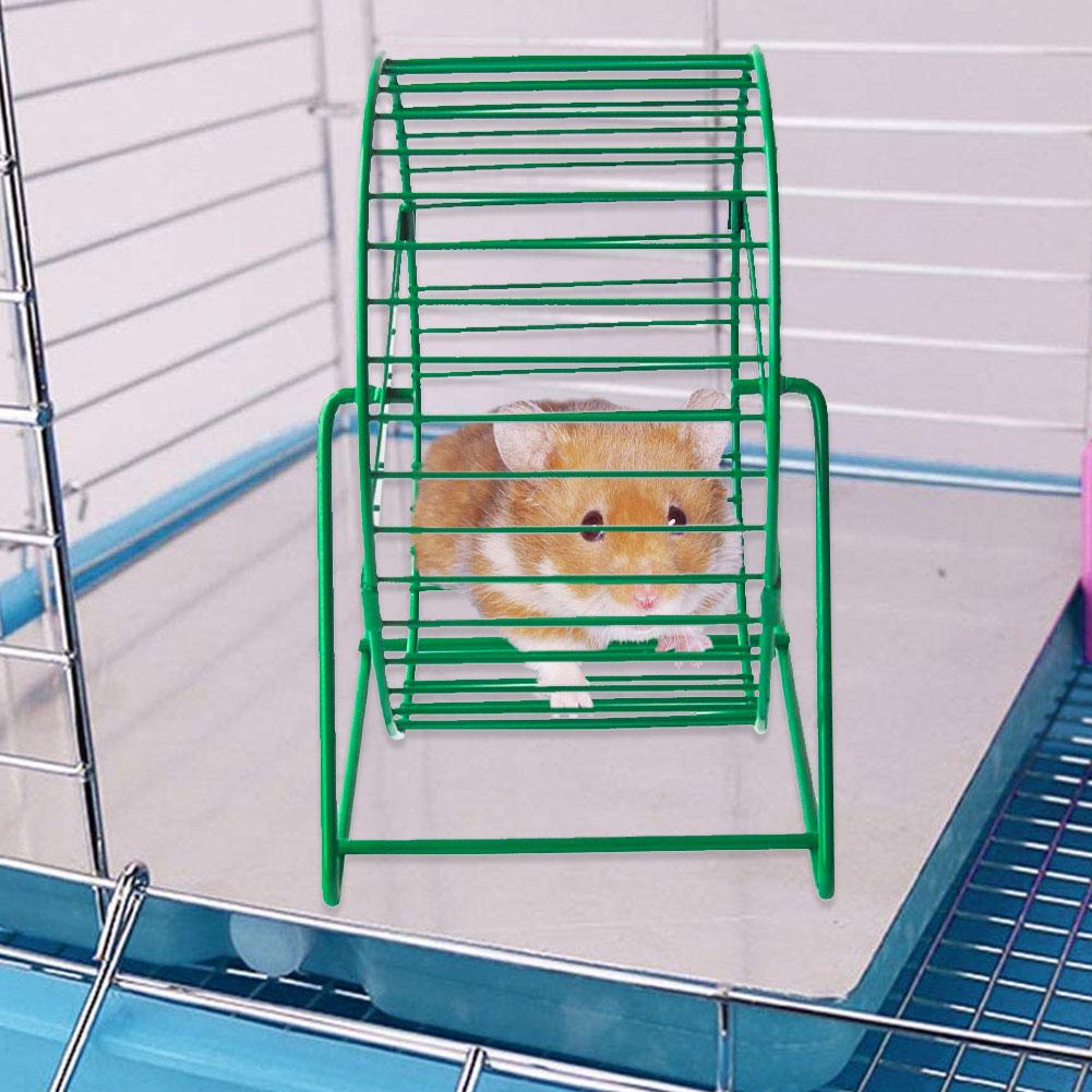 Activity Wheel Metal Safe Durable Run-around Wheel Fitness Treadmill Toy for Small Pet Hamster Hedgehog