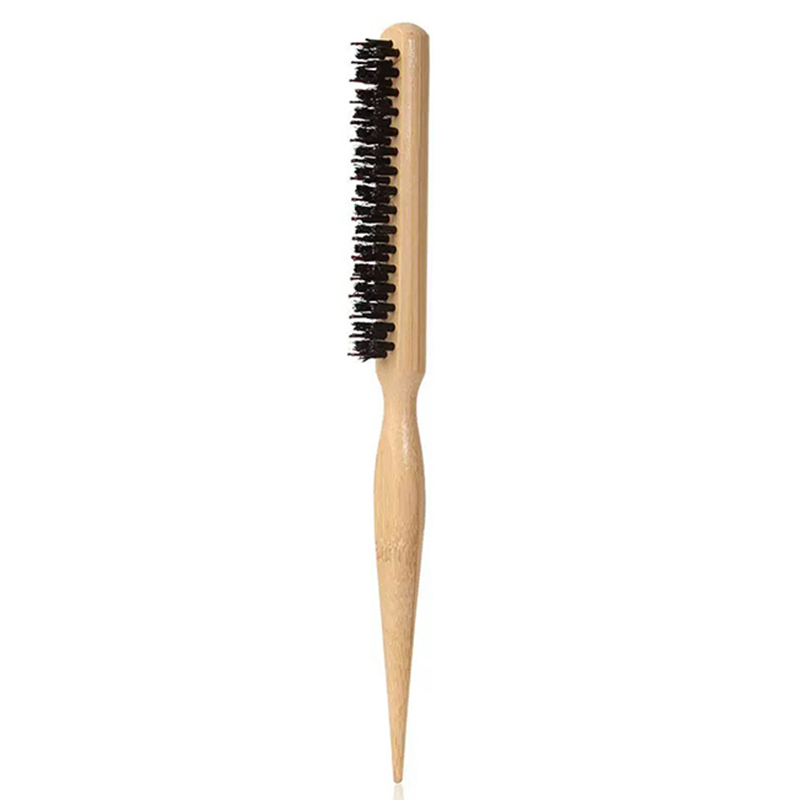 Hair Brushes With Bristles2pcs, Hair BrushBristles With Wooden Handle, ProfessionalHair Brushes For Home And Salon: Orange