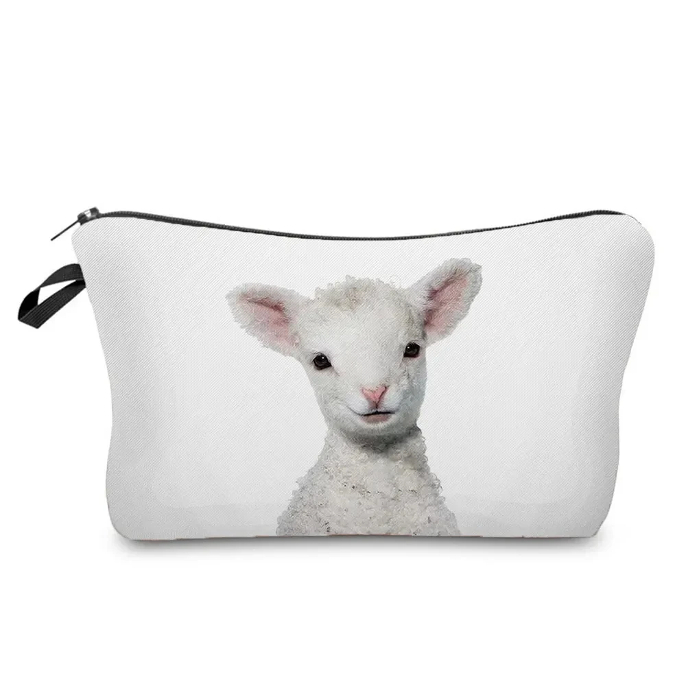 Cute Animal Series Panda Koala Elephant Print Women's Bag Casual Cosmetic Bags Waterproof Makeup Bag Portable Small Toiletry Bag