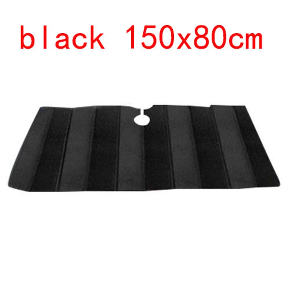 Przednia szyba odcień lekka folia aluminiowa akordeon składany automatyczny osłona przeciwsłoneczna bloki promienie UV osłona przeciwsłoneczna osłona wnętrza samochodu: czarny 150x80cm