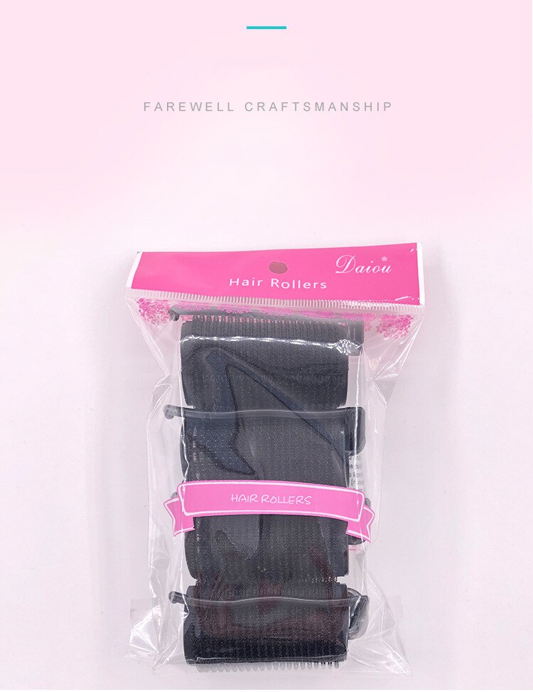 4Pcs Hair Curler Nylon Hairdressing Home Use DIY Magic Stick Self-Adhesive Hair Rollers Styling Roller Roll Curler Styling Tools