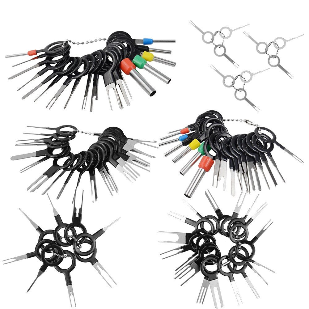 29/36/38/41/59/76/91pcs Car Plug Terminal Removal Tool Pin Needle Retractor Pick Electrical Wire Puller Hand Tools Kit