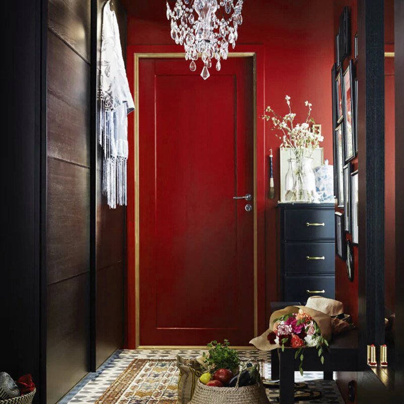 Rosso mattone Acqua Vernice Lavorazione Del Legno a base di Acqua-prova e a prova di Muffa Lacca per Legno, Tessuto, carta, Tela di Canapa