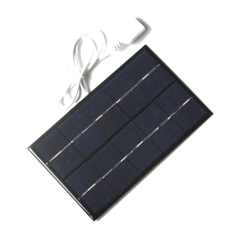 2W 5V Solar Panel Fan USB Portable Outdoor Solar Charger Polysilicon Generator Travel Quick Charge High Efficiency