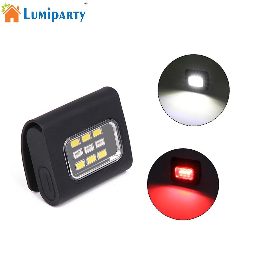 USB Opladen LED Magnetische Inspectie Lamp Noodverlichting Zaklamp met Haak Ventricle gemonteerde rood + wit Licht voor running