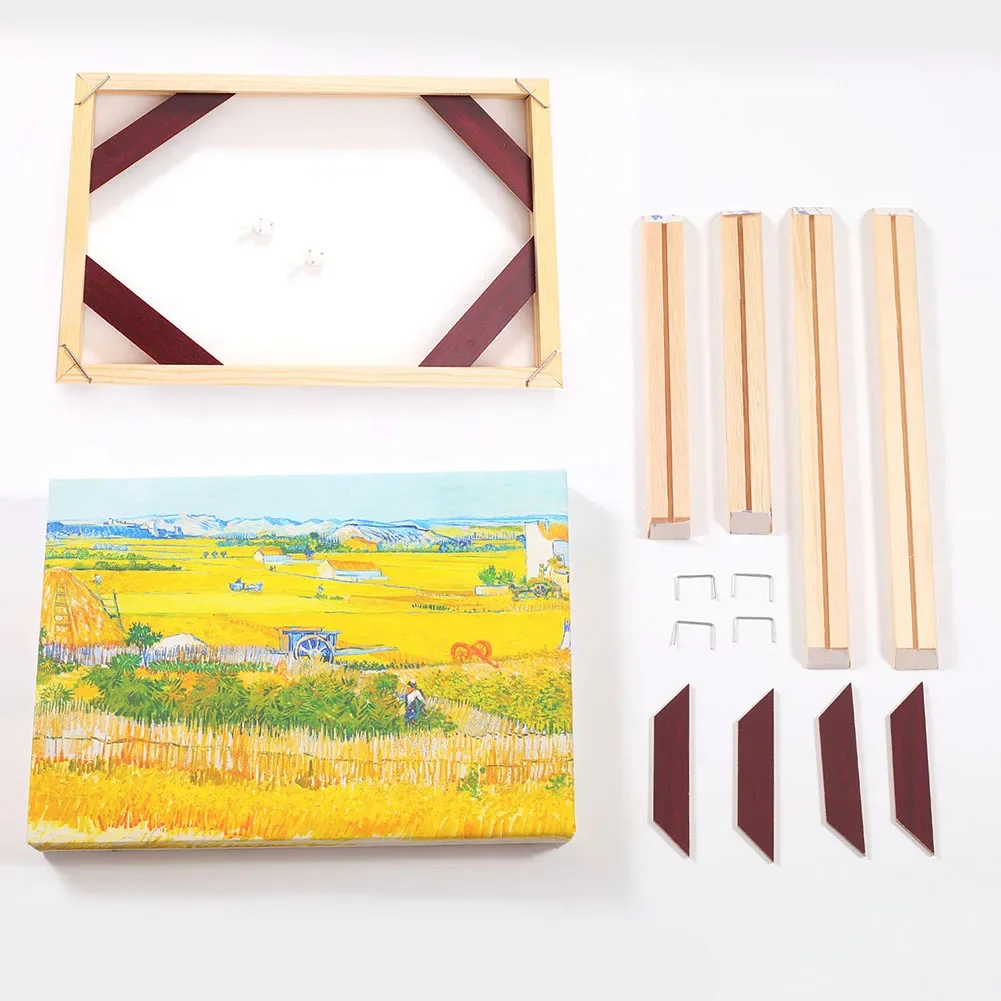Ramka DIY 40x50cm na obrazy na płótnie Drewniana ramka na zdjęcia Rodzinne artystyczne ramki na obrazy olejne Dekoracja ścienna robić domu