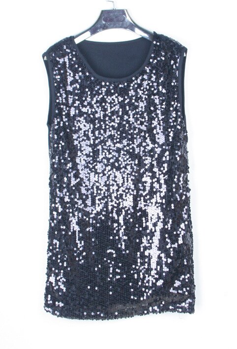 DS-Equipo de escenario para club nocturno, camiseta sin mangas con remache de lentejuelas, personalidad masculina, tendencia Punk: Negro / M