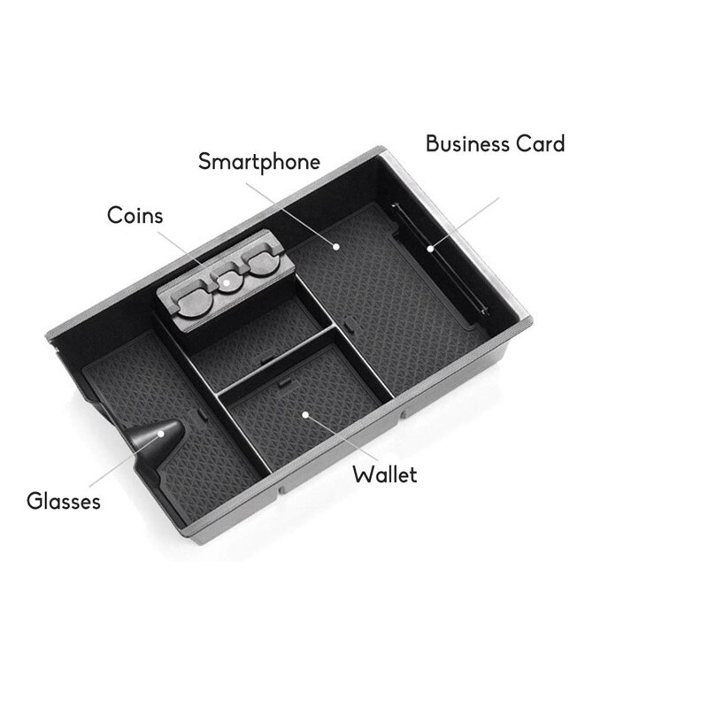 Center Console Storage Box Organizer Coin Tray for Dodge Ram 1500 2500 3500