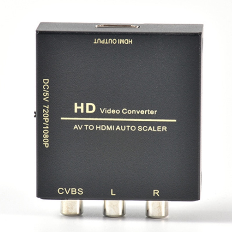 AV to HDMI Adapter RCA to HDMI HD Converter for PC//PS4/PS3/TV/STB/VHS/VCR/Camcorder/DVD 1080P