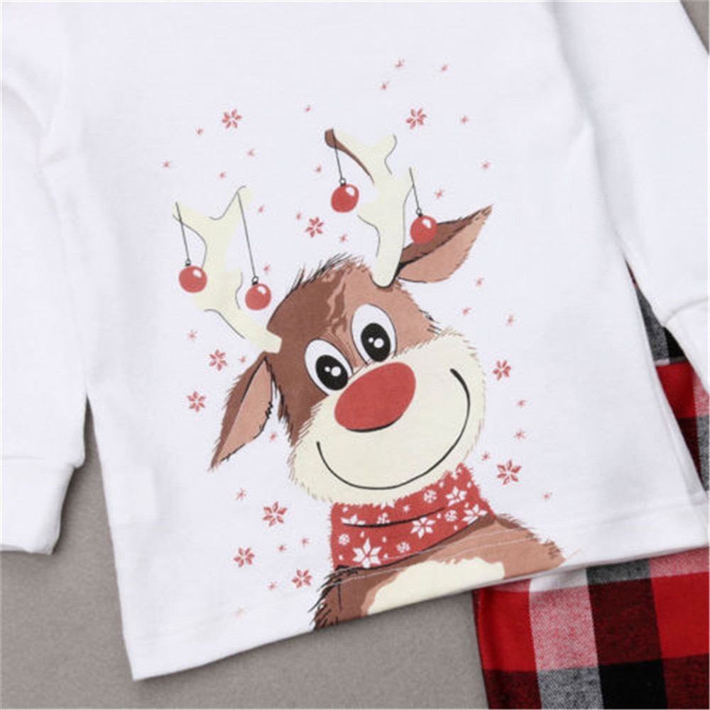 Familj jul pyjamas kläder set familj jul vuxen barn baby pyjamas set familj look matchande kläder nattkläder