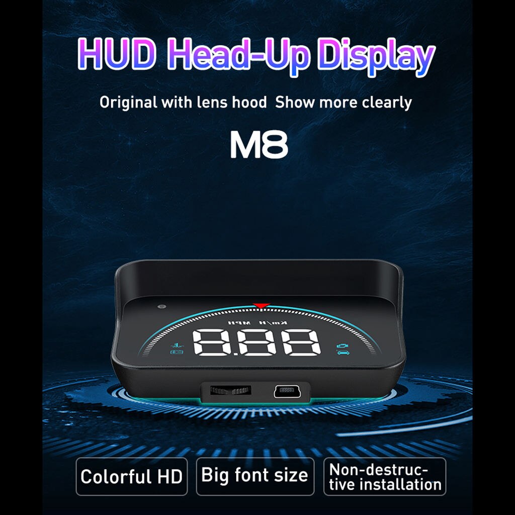 Auto-Styling Hud Head Up Display Auto Projector Km/H Mph 3.5x2.1x1inch