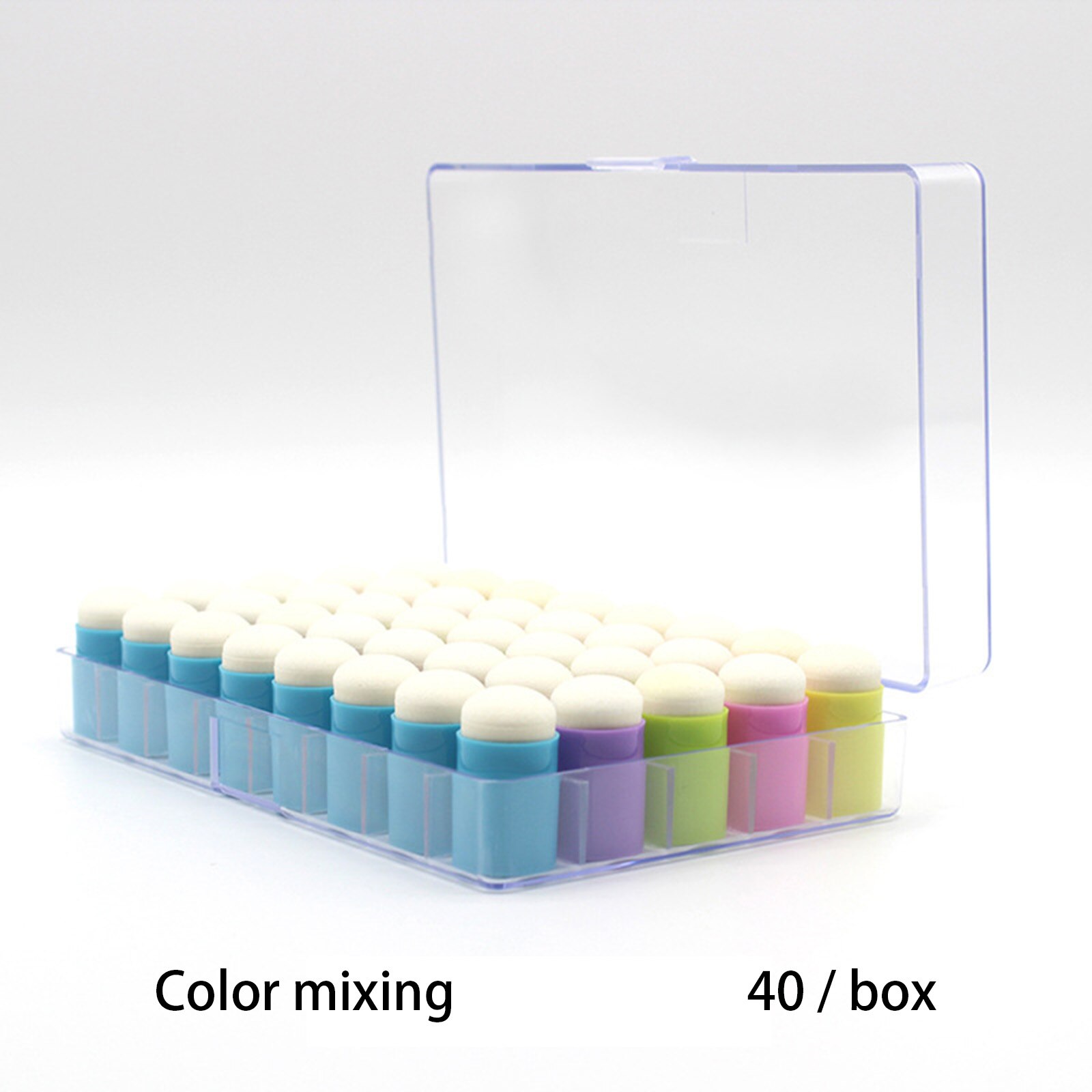 40pcs Sponge Daubers for Finger Daubers Sponger Foam Applying Ink/chalk/inking/staining Kids DIY Scrapbooking Painting Tool