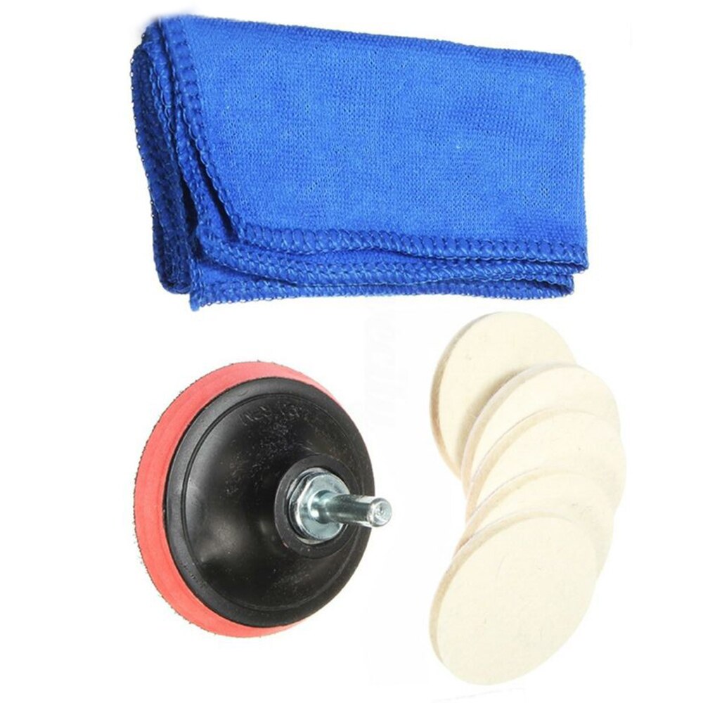 Kit de pulido de vidrio con adaptador de Taladro de rosca M10 suministros de 3 pulgadas antiarañazos