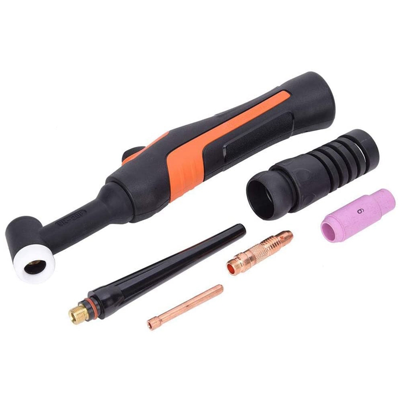 TIG Welding Set,Head Welding Torch+Ceramic Nozzle+Collet+Collet Body,Air Cooling Without Valve