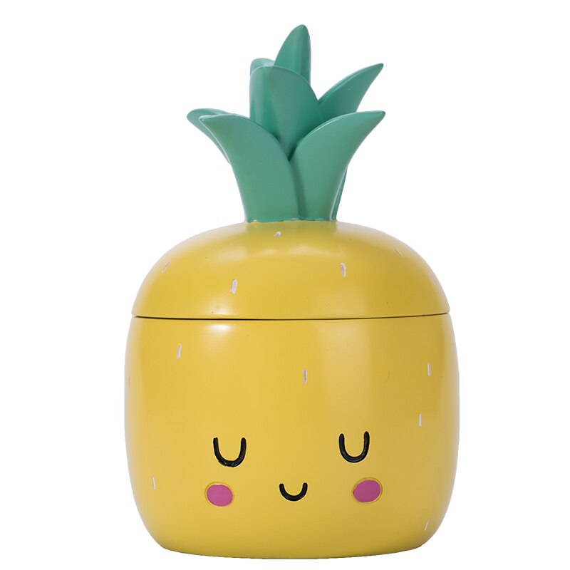 primary teeth box girl children's primary teeth Memorial box boy baby teeth collection box teeth box: pineapple