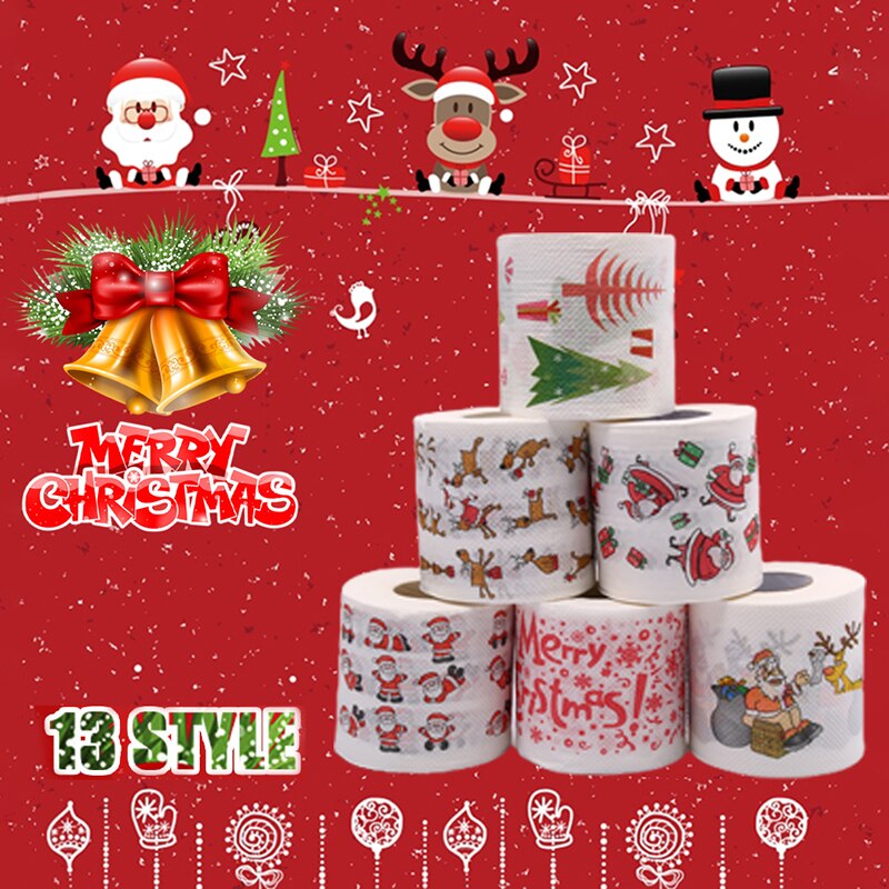 Kerst Home Rendier Kerstman Xmas Tree Wc Papier Decor Tissue Roll