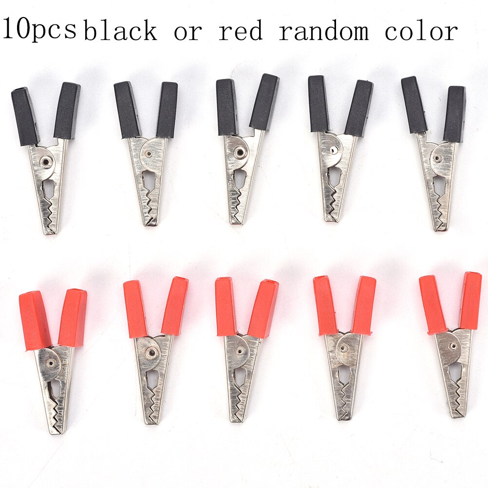 10Stck Prüfung Metall Alligator Clip Krokodil Clips Elektrische Klemm Für testen Sonde Meter Mit Kunststoff Krokodil Klemme: Ursprünglich Titel