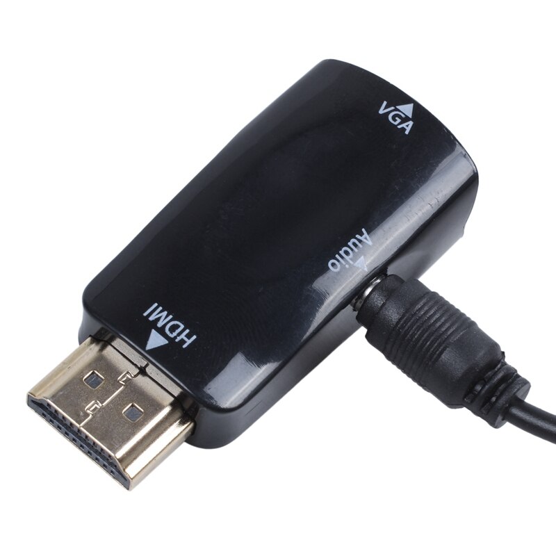 Hdmi Naar Vga Converter Vergulde Met Connector 3.5Mm O Kabel Voor Pc, Laptop, Dvd, desktop, Tv Box Of Andere Hdmi-ingang Devi